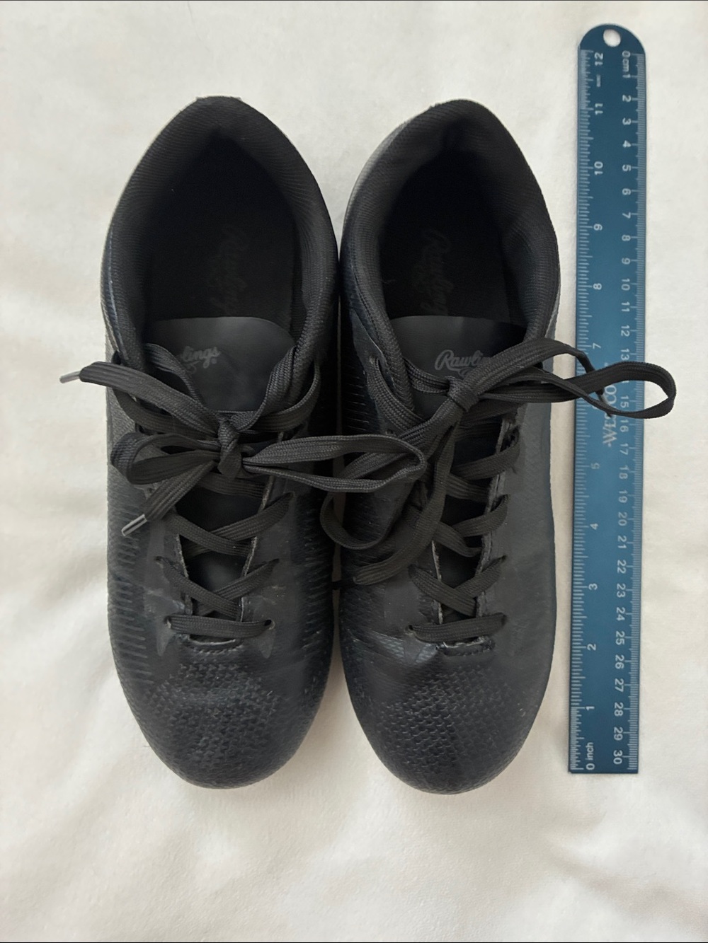 Delta Kid’s Black Athletic Lace-Up Soccer Cleats